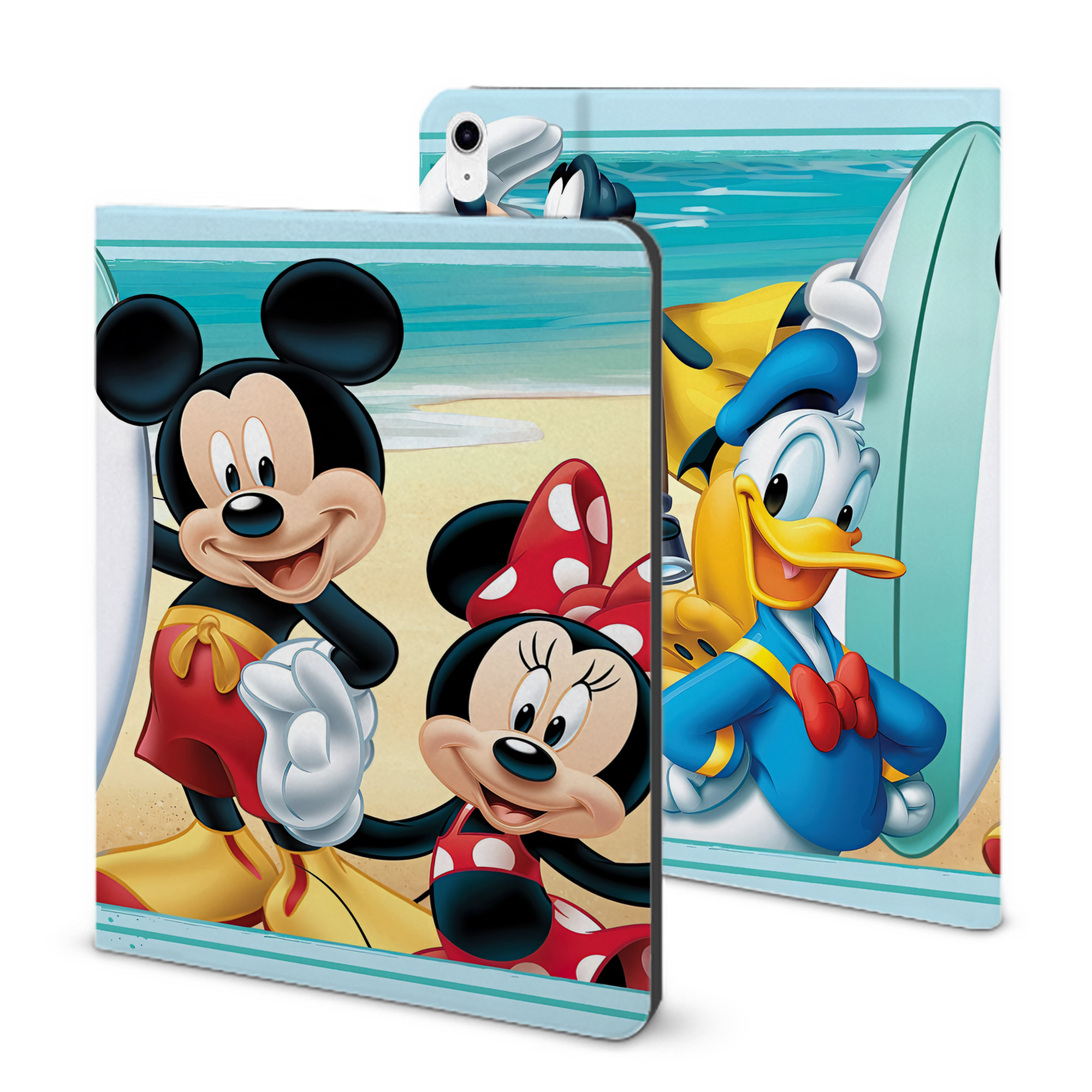 （画像用） ミッキーマウス Mickey Mouse IPad ケース ブック型 PUレザー TPU 耐衝撃 軽量 薄型 ペン収納なし 全面保護 IPad 各モデル対応
